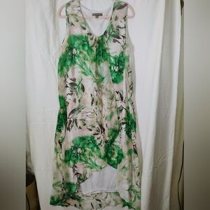 Kate & Mallory Green Sleeveless V-Neck Sundress